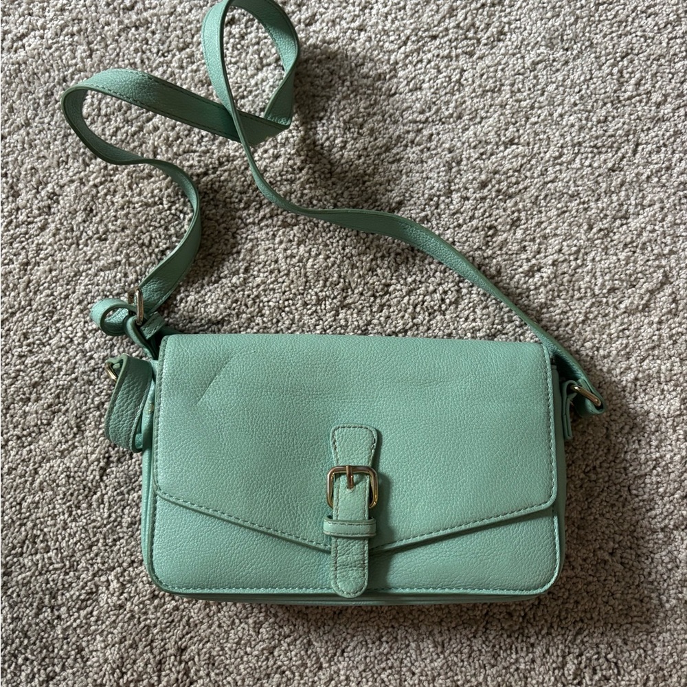 Teal green purse